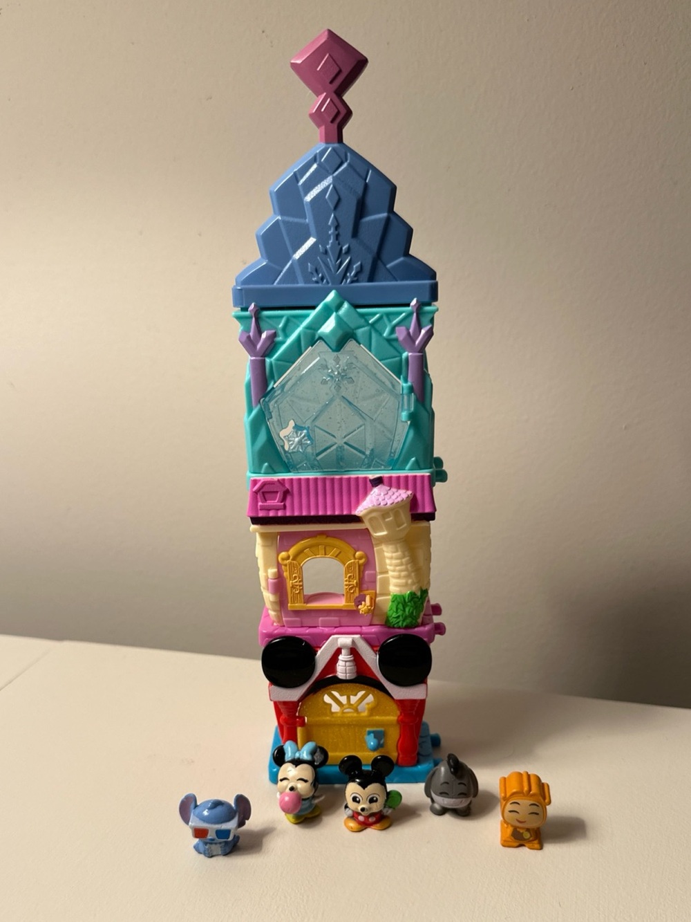 Disney Doorables squishables stackable buildings Mickey Frozen Rapunzel Stitch